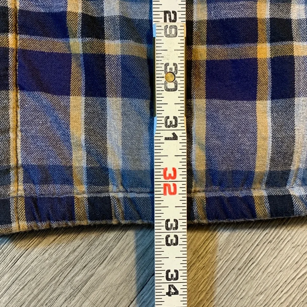 Carbon2Cobalt Sherpa Liner Blue Flannel Plaid Shirt Jacket Shackleton size XXL